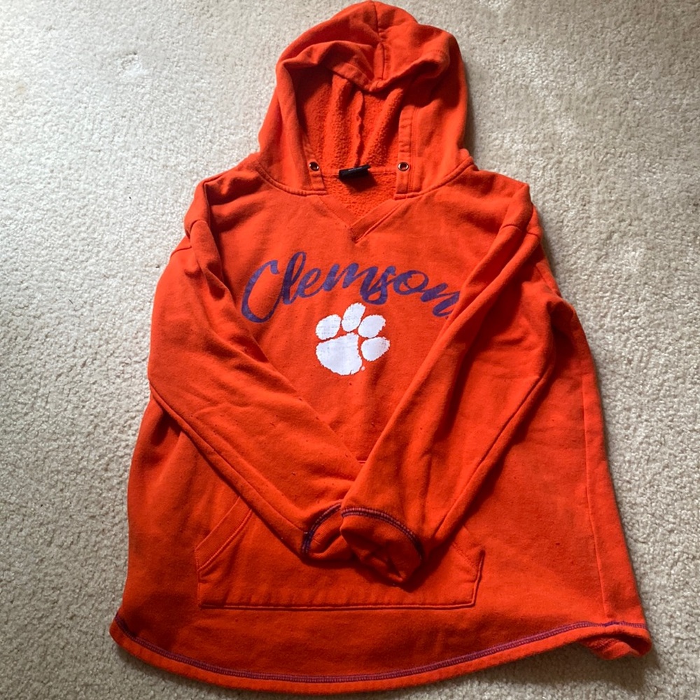 Orange clemson hoodie